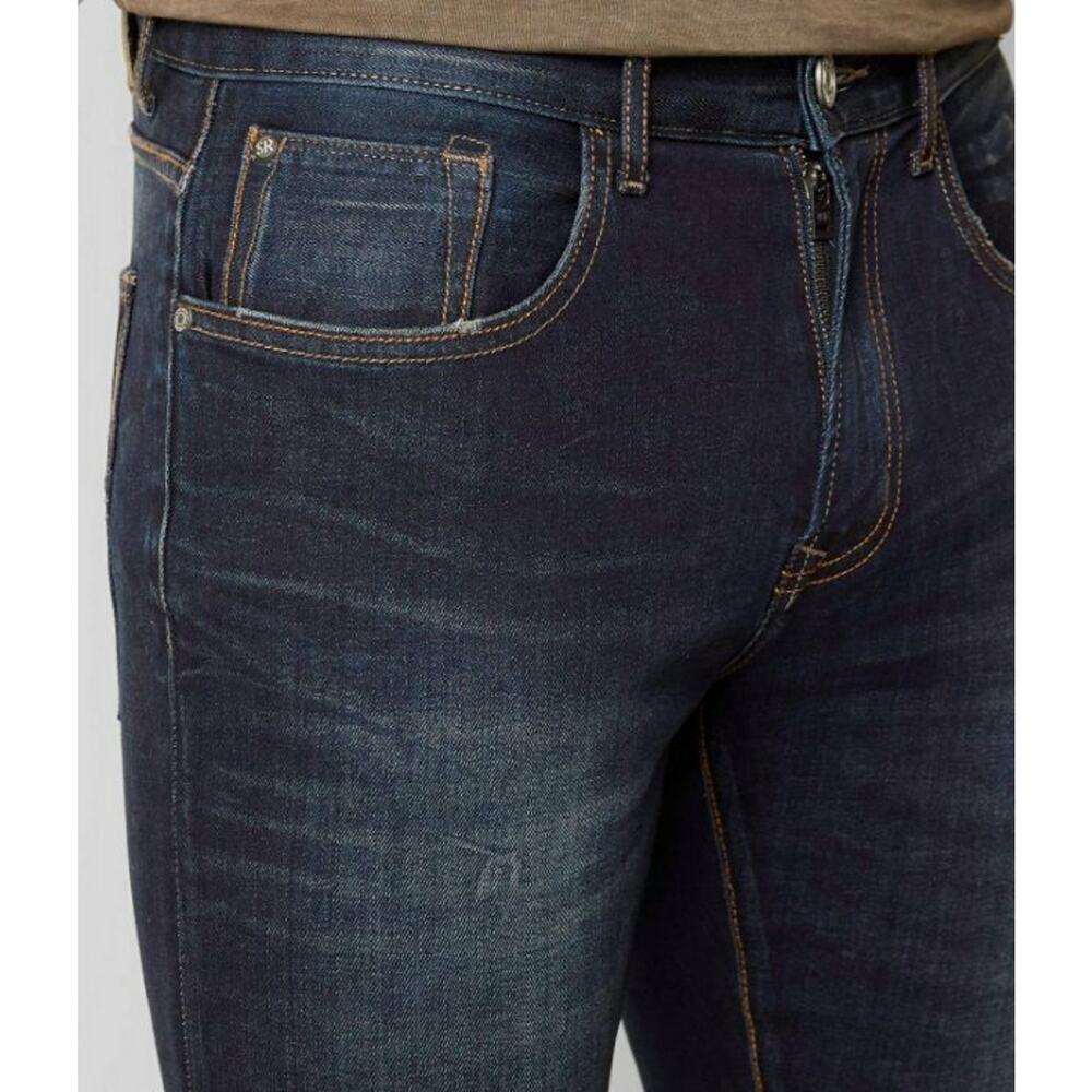 NEW STONE REFINERY TRUMAN WASH CLYDE SLIM STRAIGHT STRETCH JEANS 32 SR101 BUCKLE - Picture 5 of 8
